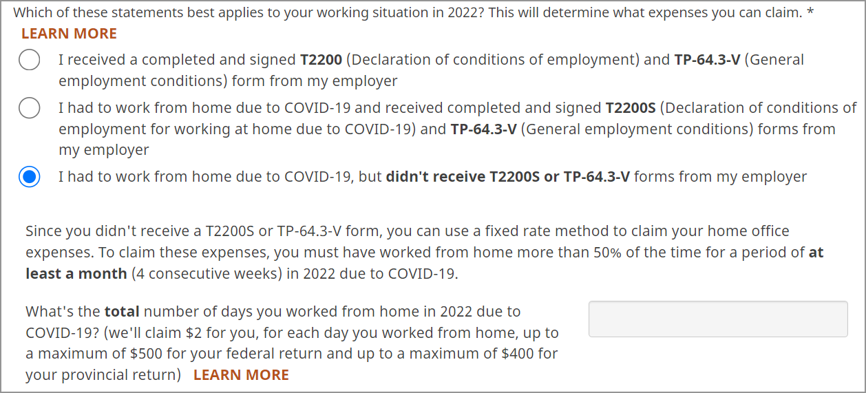 Claiming expenses if you worked from home due to COVID19 (T777S and TP